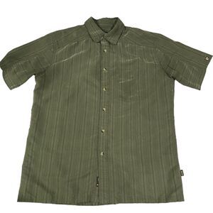 Kuhl Men's Short Sleeve Button-up Shirt Size Large Green